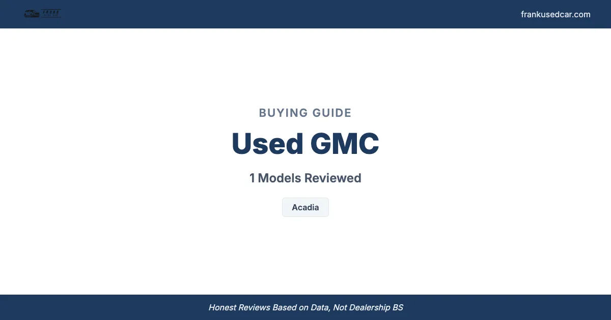 Used GMC Buying Guide: Models to Buy and Avoid
