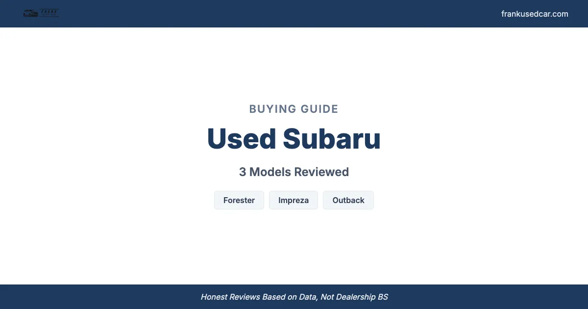 Used Subaru Buying Guide: Models to Buy and Avoid